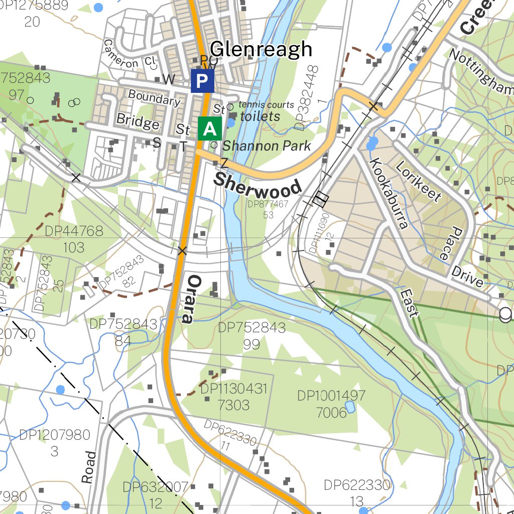 Glenreagh 9437-1N Map by NSW Government Spatial Services | Avenza Maps