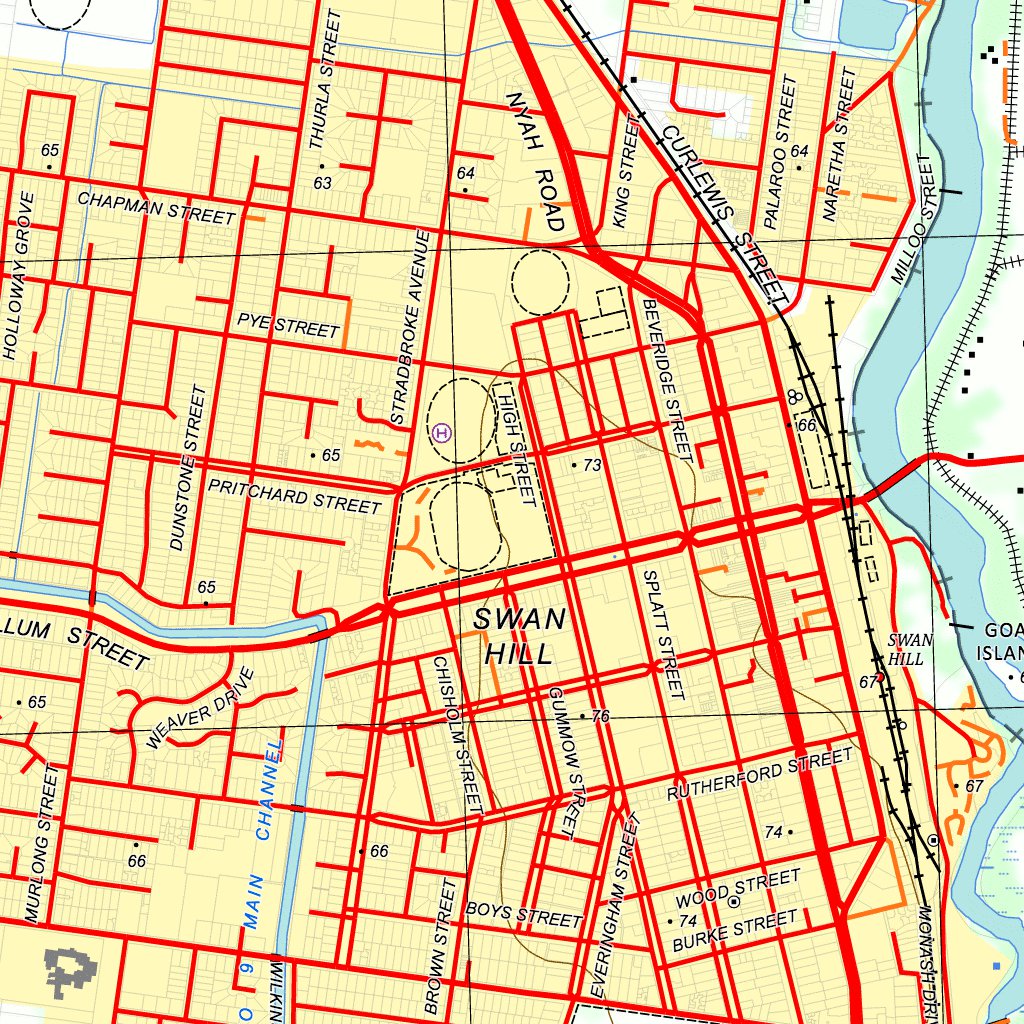 7627 3 N SWAN HILL NORTH Map By Nswtopo Avenza Maps Nswtopo 7627 3 N Swan Hill North Digital Map 