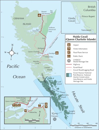 Parks Canada Gwaii Haanas National Park Reserve - Queen Charlotte Islands digital map