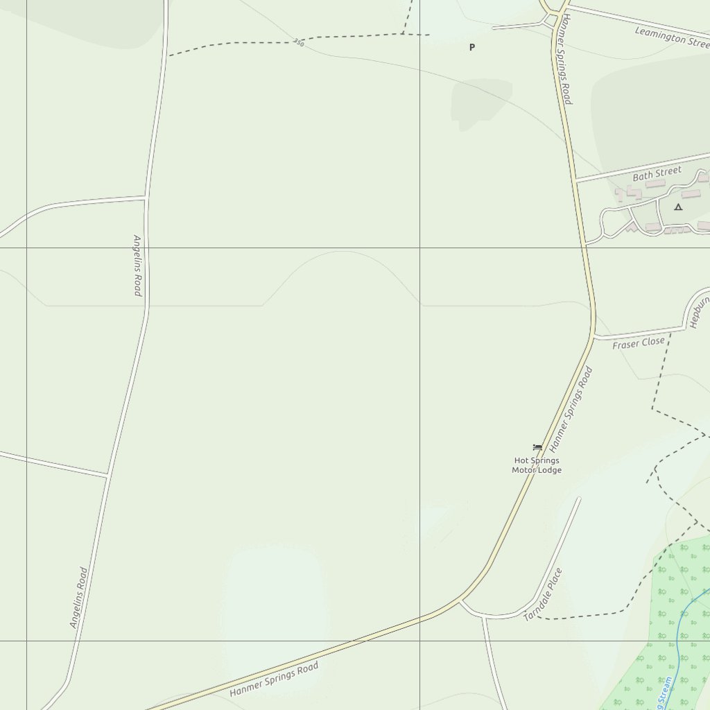 Hanmer Springs NZ Tourist Street Map by Paul Johnson Offline Maps