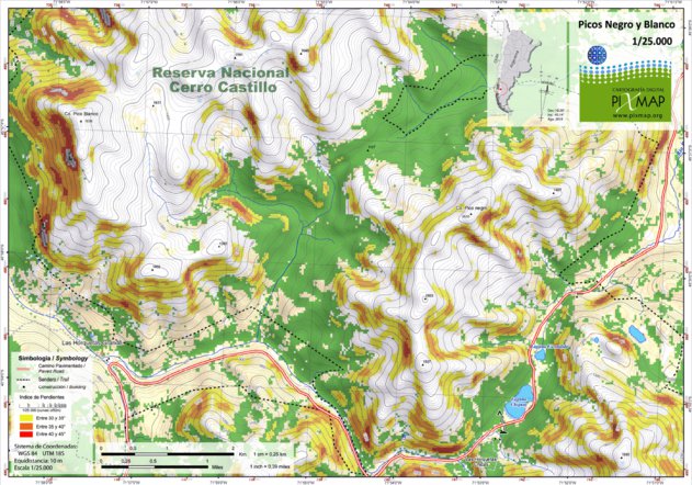 Pico Negro Y Pico Blanco Map By Pixmap Cartografia Digital 