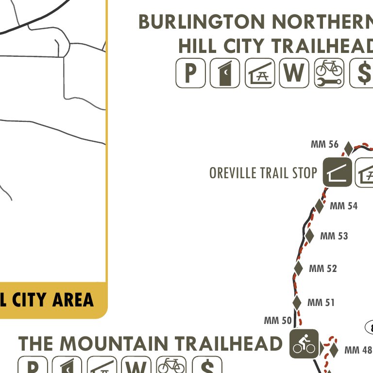 S Mickelson Trail Map by South Dakota Game, Fish & Parks