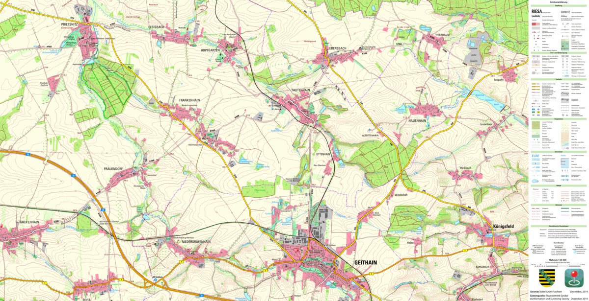 Geithain Geithain Stadt 1 25 000 Scale Map By Staatsbetrieb geithain-geithain-stadt-1-25-000-scale-map-by-staatsbetrieb