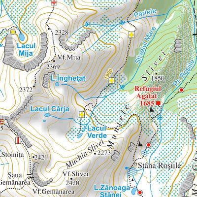 SUNCART & ERFATUR MUNŢII PARÂNG (Paring-hegység) digital map