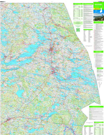 Tapio Palvelut Oy / Karttakeskus Kuusamo 1:100 000 digital map