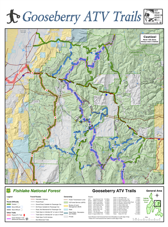 Gooseberry ATV Trails Map by Trusted Trail Maps Inc. | Avenza Maps