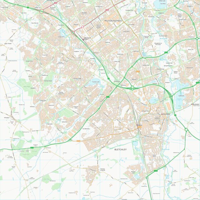 Milton Keynes (B) (SP83) Map By UK Topographic Maps | Avenza Maps