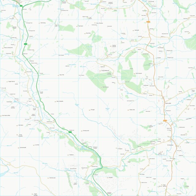 Powys - Powys (SN97) Map by UK Topographic Maps | Avenza Maps