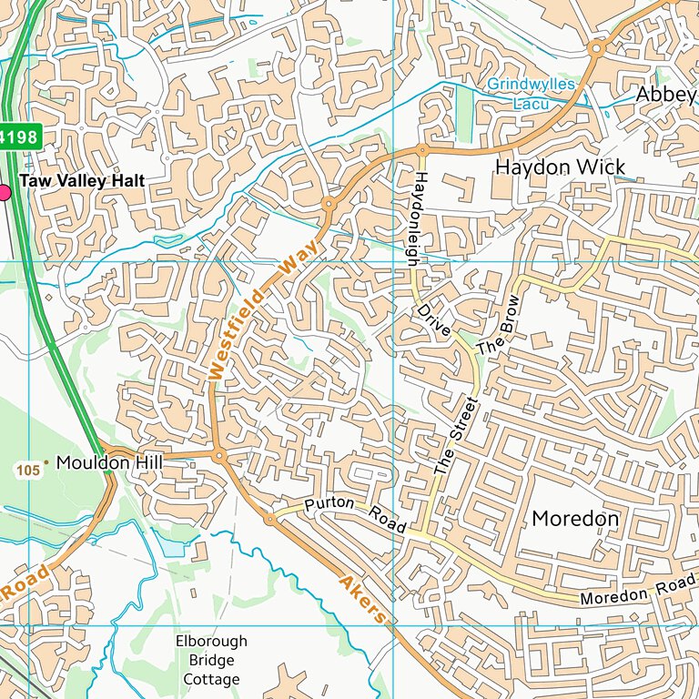 Swindon (B) (SU18) Map By UK Topographic Maps | Avenza Maps