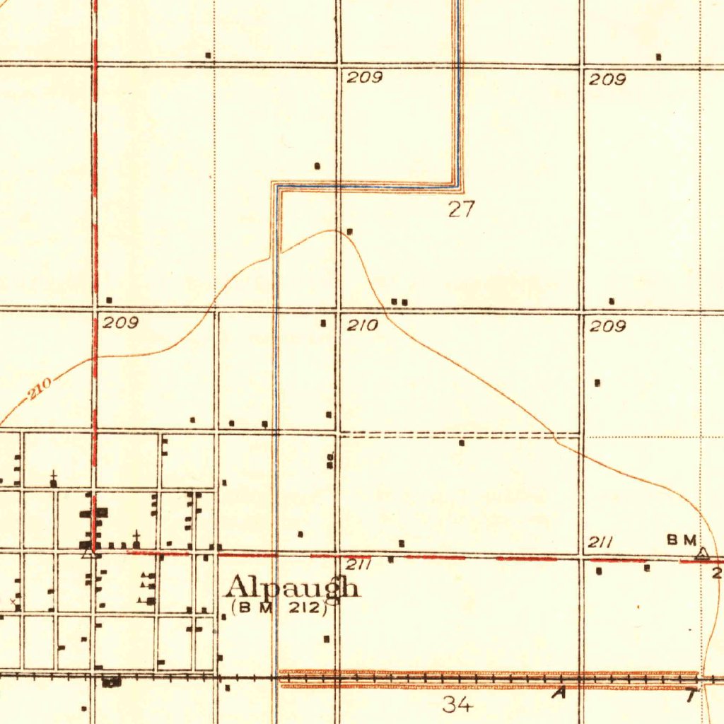 Alpaugh, CA (1929, 31680Scale) Map by United States Geological Survey