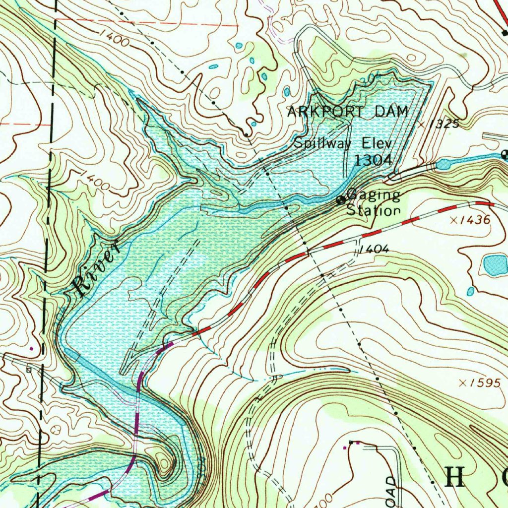 Arkport, NY (1965, 24000Scale) Map by United States Geological Survey