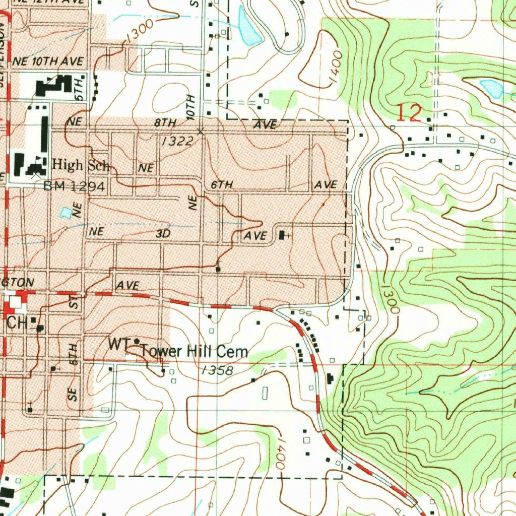 Ava, Mo (1982, 24000-scale) Map By United States Geological Survey 