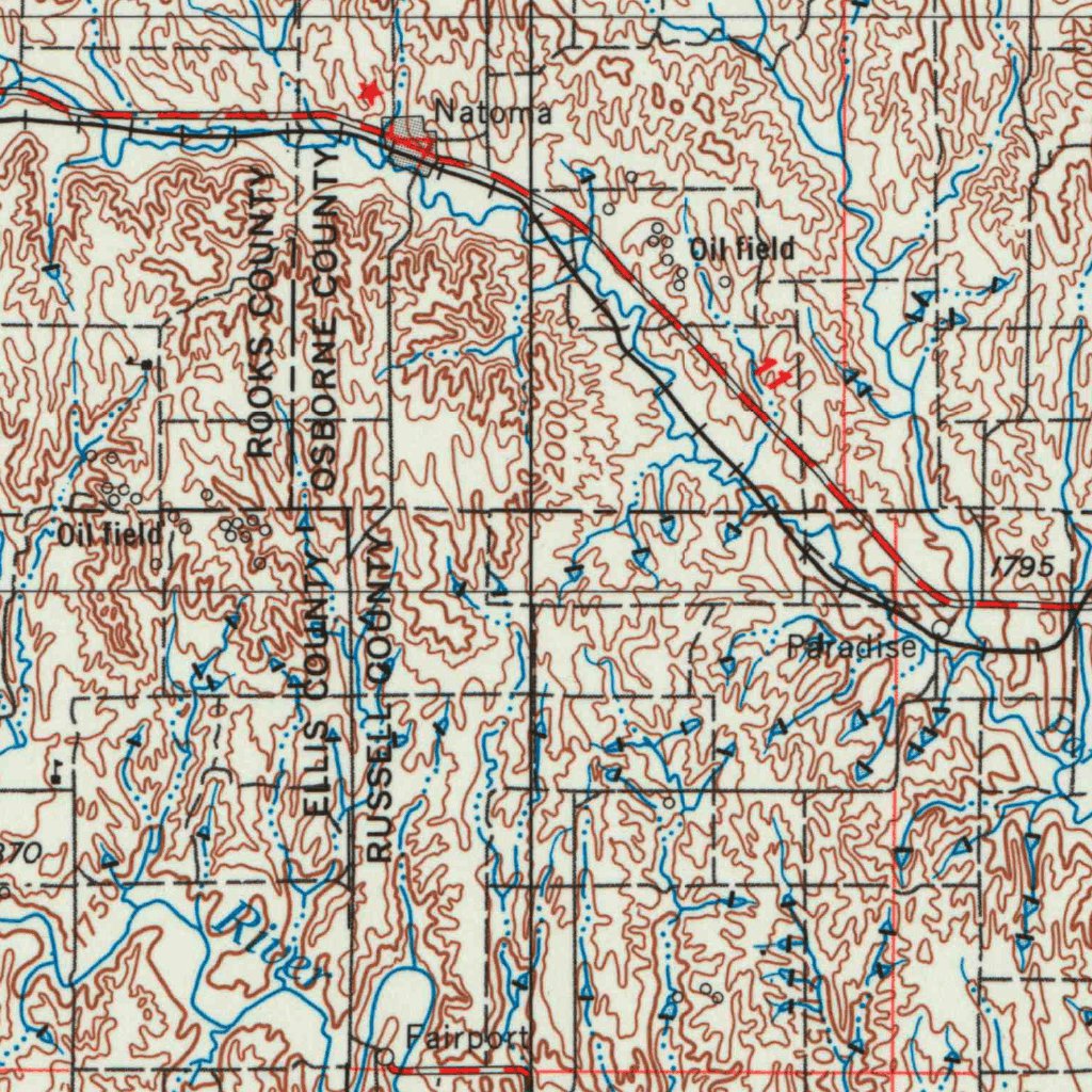 Beloit, KS (1955, 250000Scale) Map by United States Geological Survey