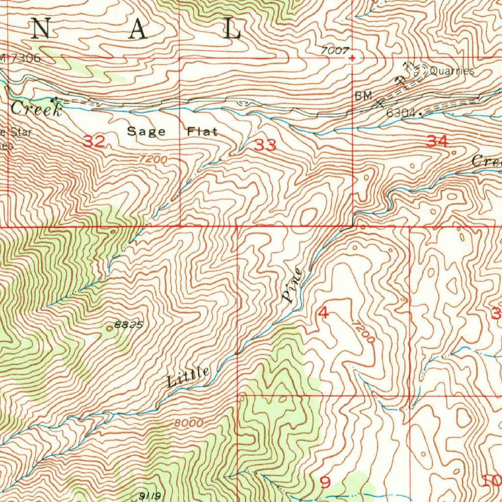 Big Pine, CA (1958, 62500Scale) Map by United States Geological Survey Avenza Maps