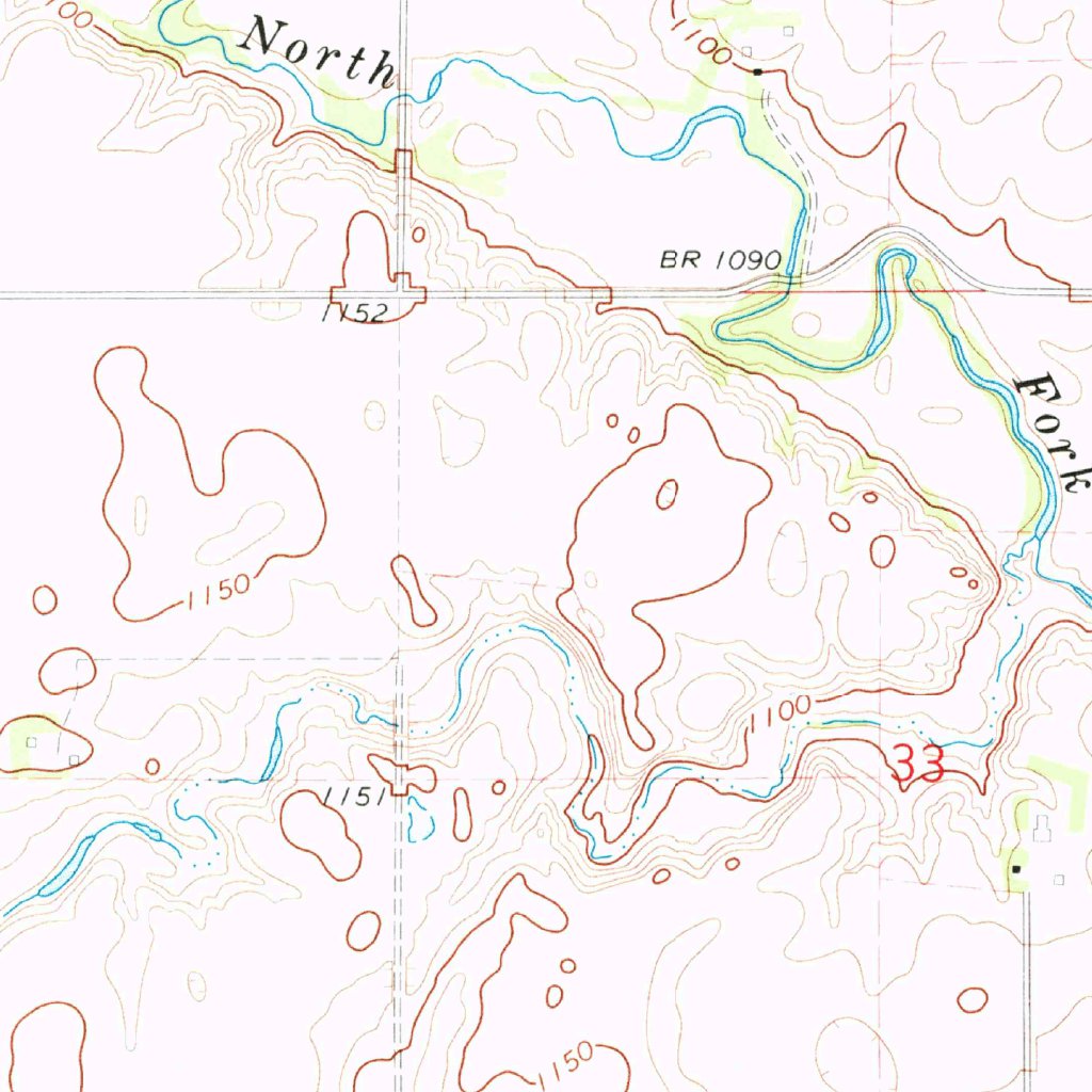 Big Stone Lake SW, SD (1971, 24000Scale) Map by United States