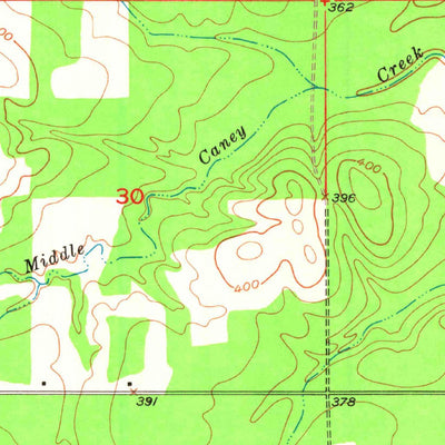 United States Geological Survey Bokhoma, OK (1950, 24000-Scale) digital map