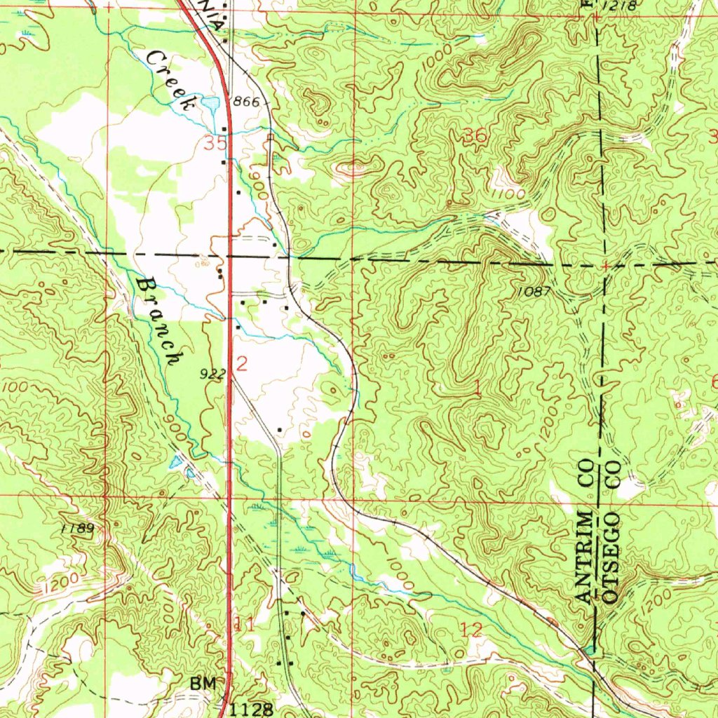 Boyne Falls, MI (1961, 62500Scale) Map by United States Geological