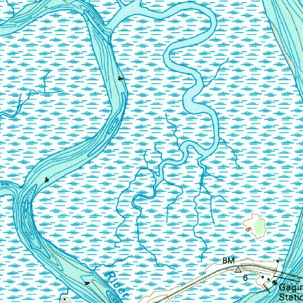 Brunswick East, GA (1993, 24000Scale) Map by United States Geological