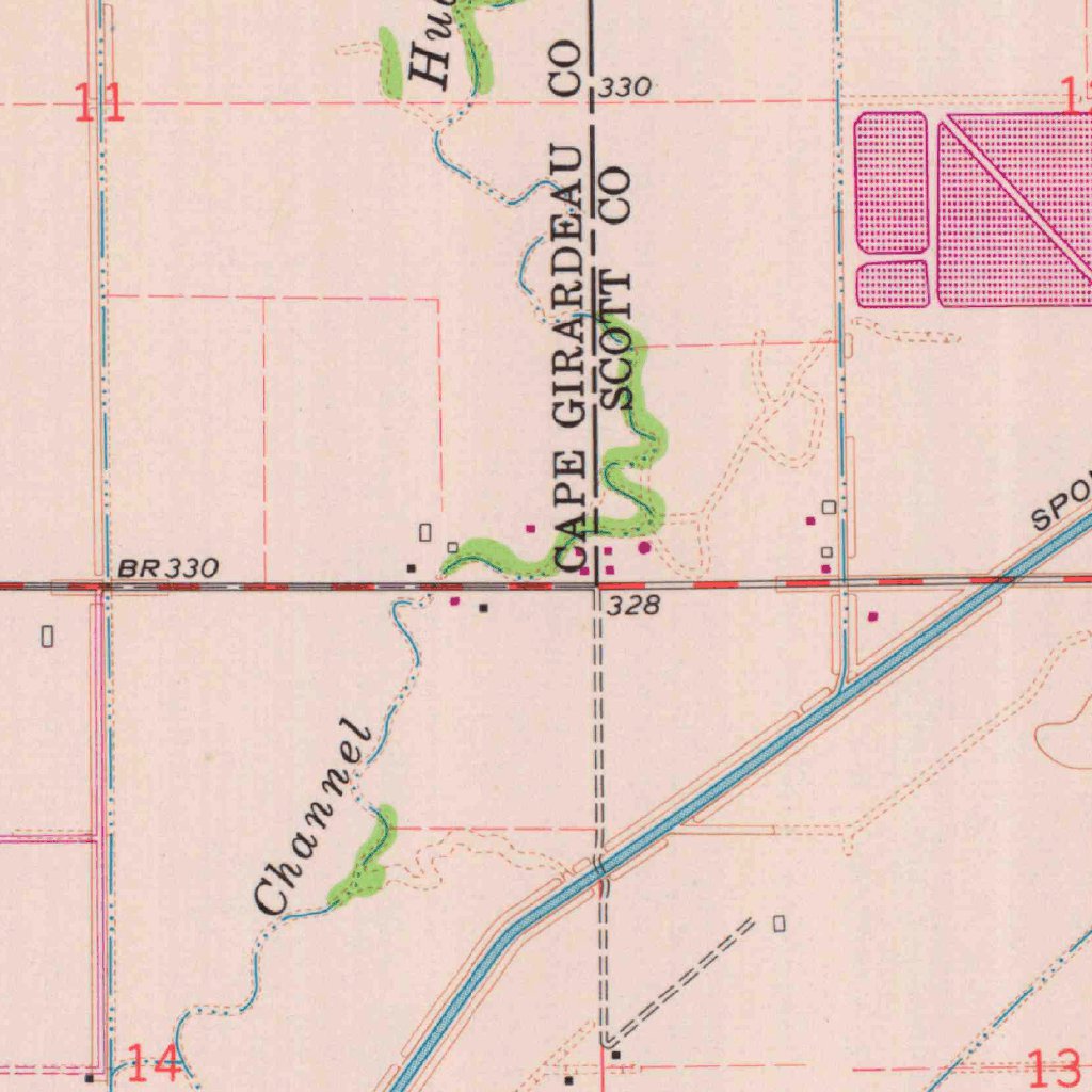 Chaffee, MO (1963, 24000Scale) Map by United States Geological Survey
