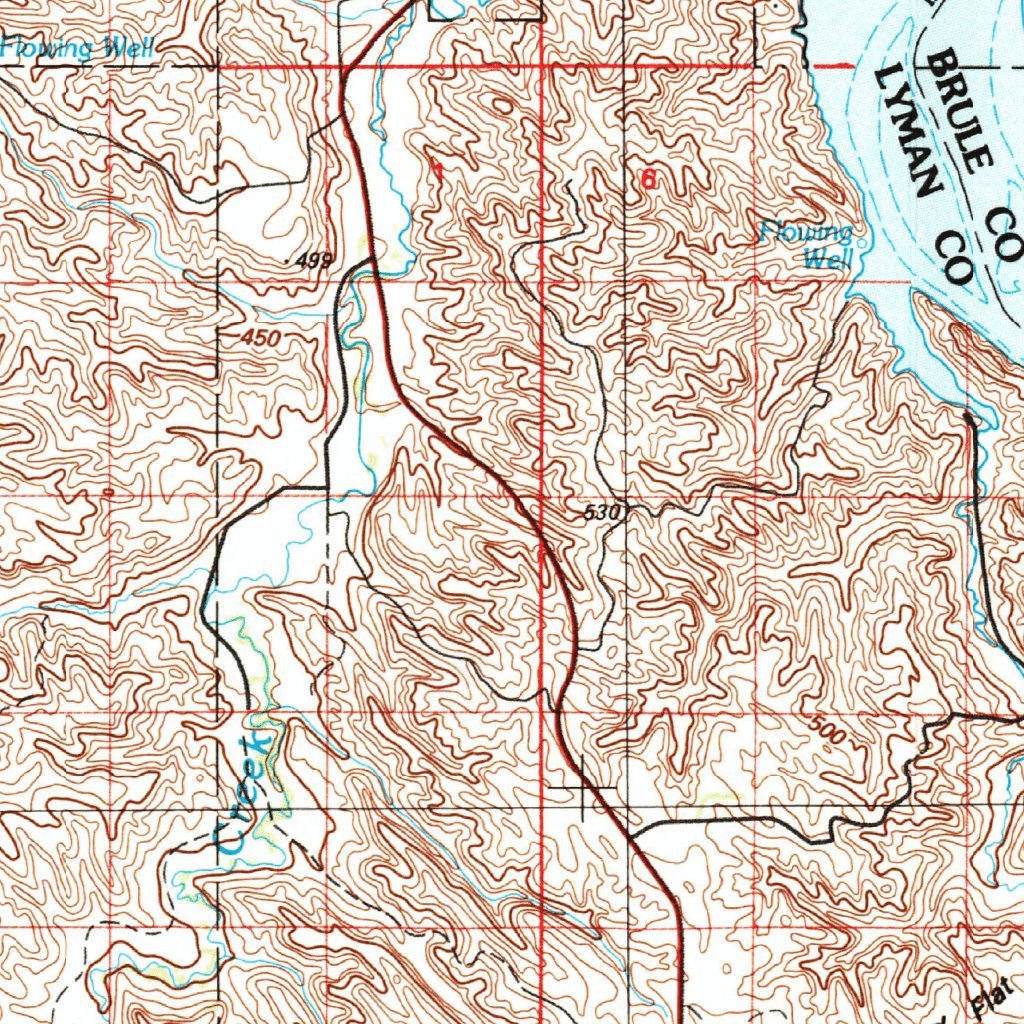 Chamberlain, SD (1986, 100000Scale) Map by United States Geological