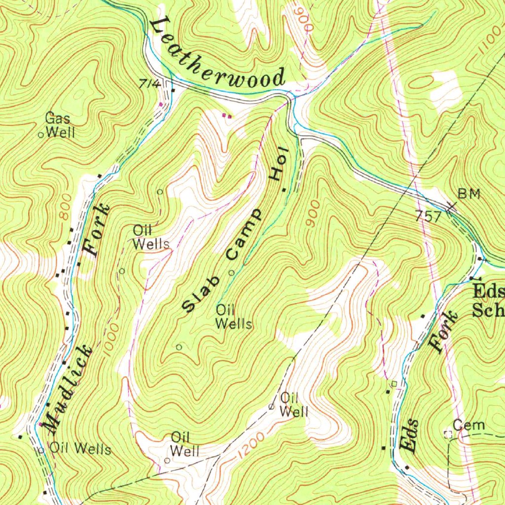 Clendenin, WV (1957, 24000Scale) Map by United States Geological