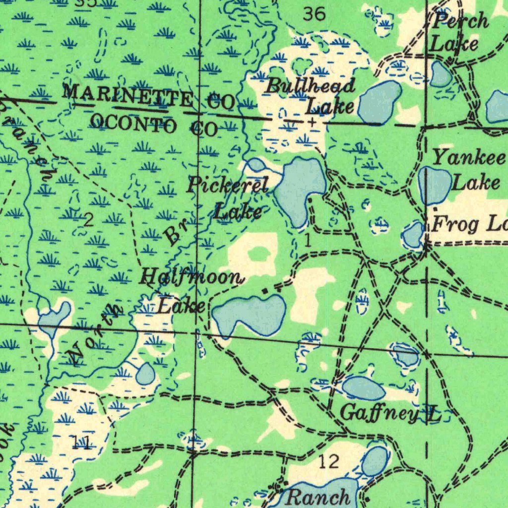 Coleman, WI (1942, 48000Scale) Map by United States Geological Survey
