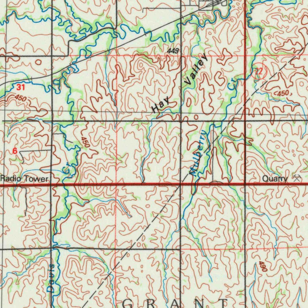 Concordia KS (1985 100000 Scale) Map by United States Geological