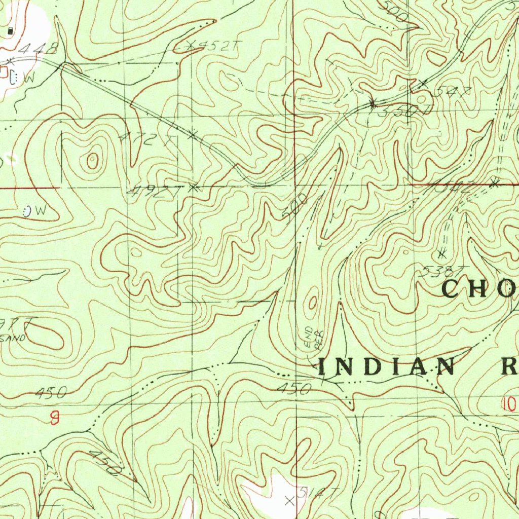 Conehatta, MS (1982, 24000Scale) Map by United States Geological