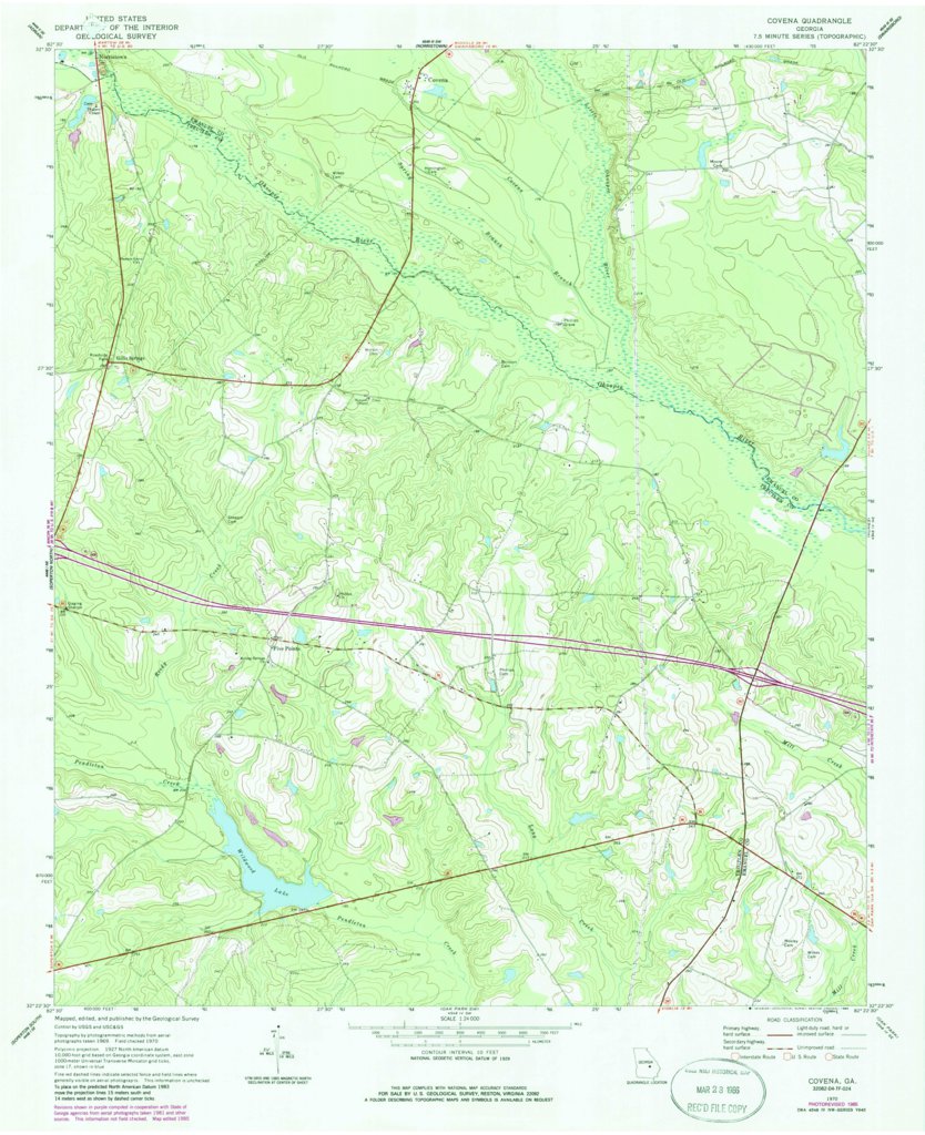 Covena Ga 1970 24000 Scale Map By United States Geological Survey Avenza Maps 1814