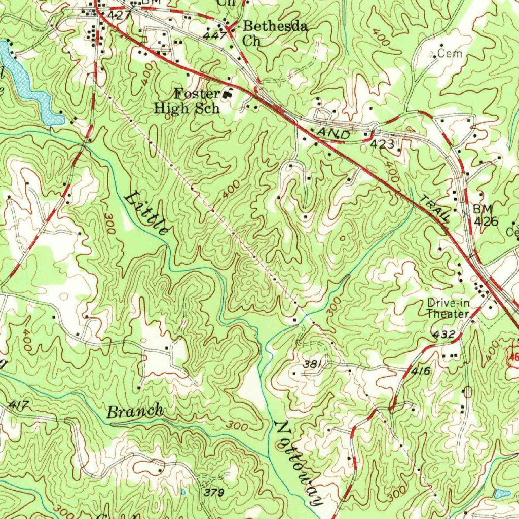 Crewe, Va (1958, 62500-scale) Map By United States Geological Survey 