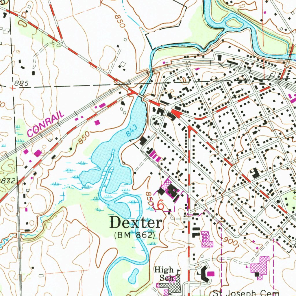 Dexter, MI (1964, 24000-Scale) Map by United States Geological Survey | Avenza Maps Dexter, MI (1964, 24000-Scale) Map by United States Geological Survey | Avenza Maps