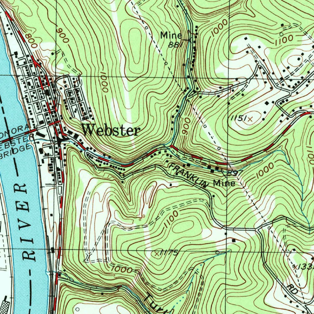 Donora, PA (1993, 24000Scale) Map by United States Geological Survey Avenza Maps