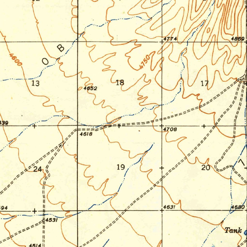 Dos Cabezas Az 1943 62500 Scale Map By United States Geological Survey Avenza Maps 9427