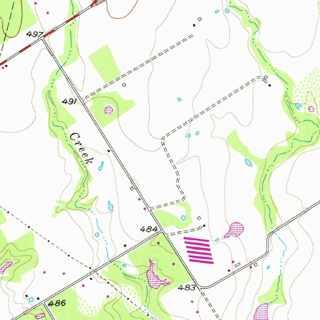 Elm Mott, TX (1957, 24000Scale) Map by United States Geological Survey Avenza Maps