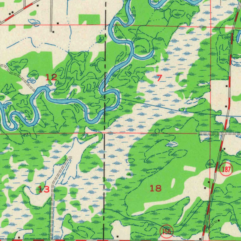 Embarrass, WI (1955, 48000Scale) Map by United States Geological