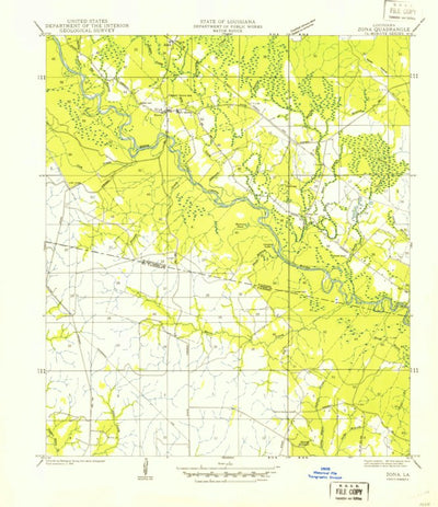 United States Geological Survey Enon, LA (1939, 31680-Scale) digital map