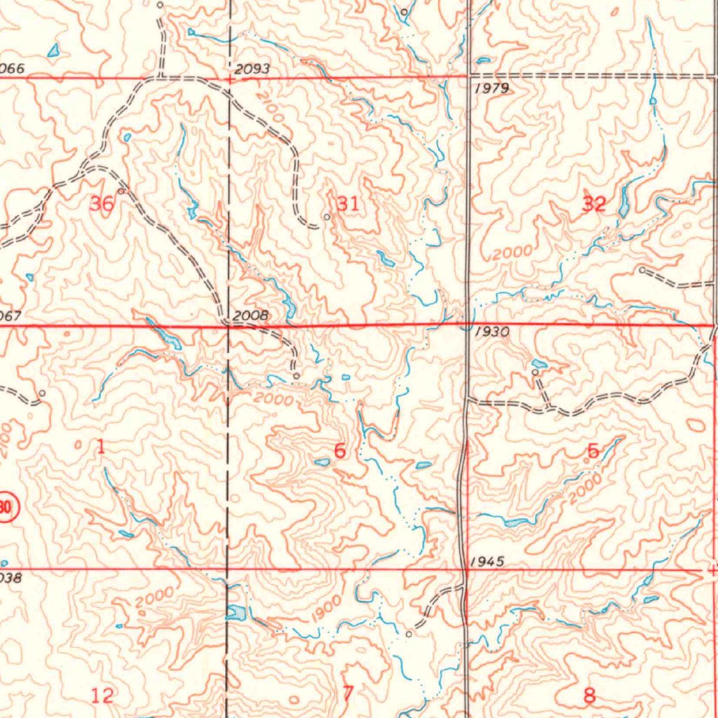Erick, OK (1961, 62500Scale) Map by United States Geological Survey