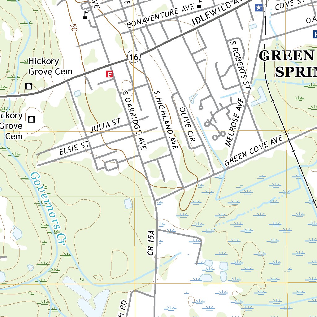 Green Cove Springs, FL (2021, 24000Scale) Map by United States