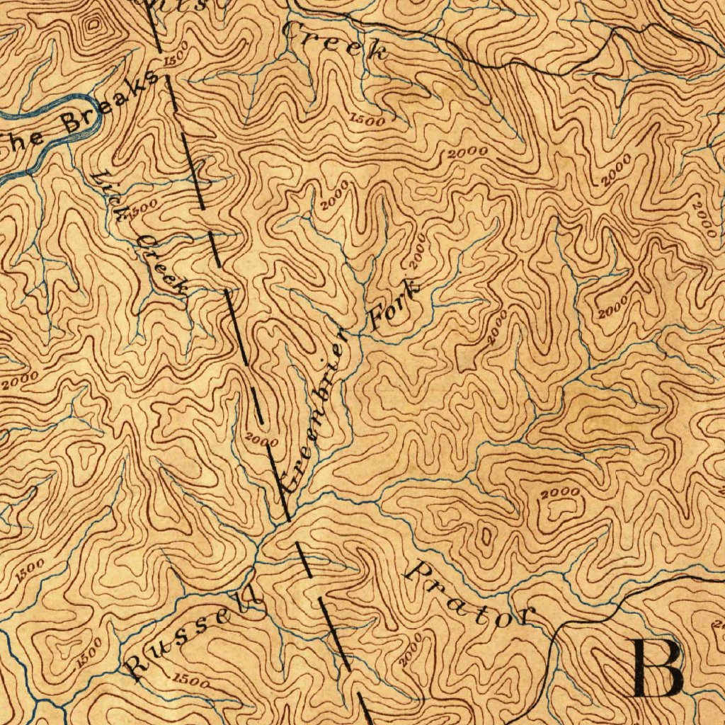 Grundy, VAKY (1886, 125000Scale) Map by United States Geological