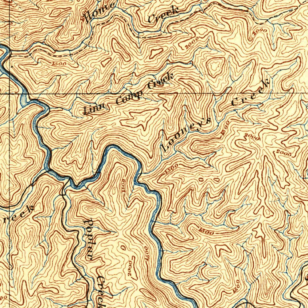 Grundy, VAKY (1892, 125000Scale) Map by United States Geological