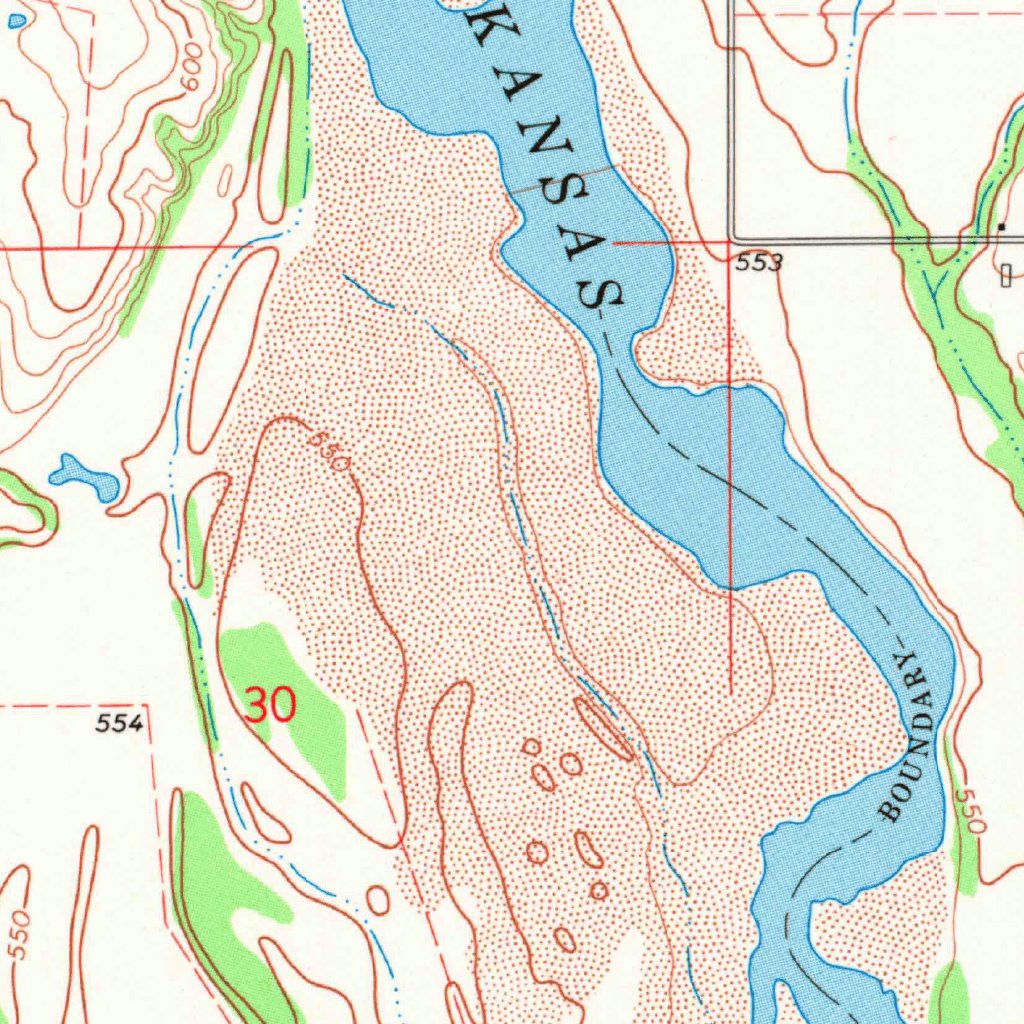 Haskell, OK (1971, 24000Scale) Map by United States Geological Survey