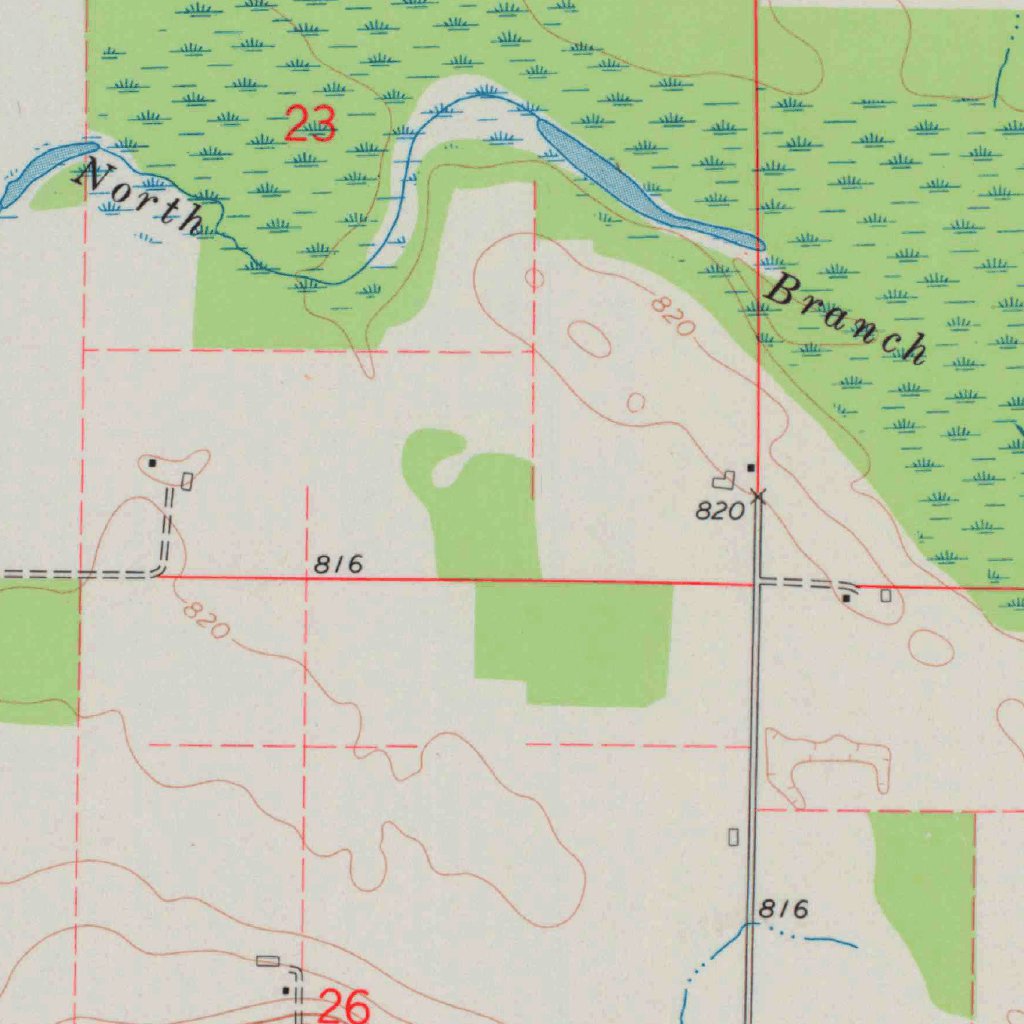 Hilbert, WI (1974, 24000Scale) Map by United States Geological Survey