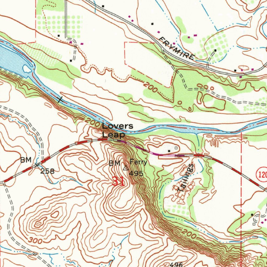 Knights Ferry, CA (1962, 24000Scale) Map by United States Geological