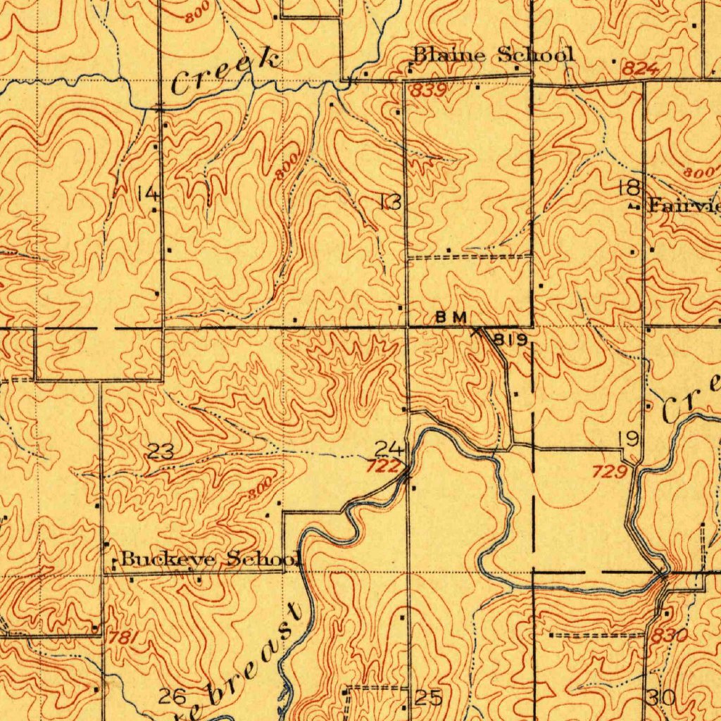 Knoxville, IA (1912, 62500Scale) Map by United States Geological