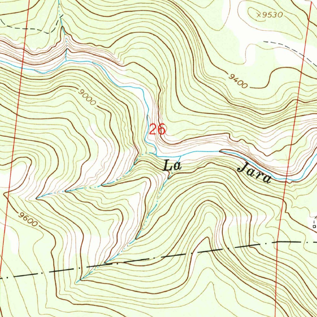La Jara Canyon, CO (1967, 24000Scale) Map by United States Geological Survey Avenza Maps