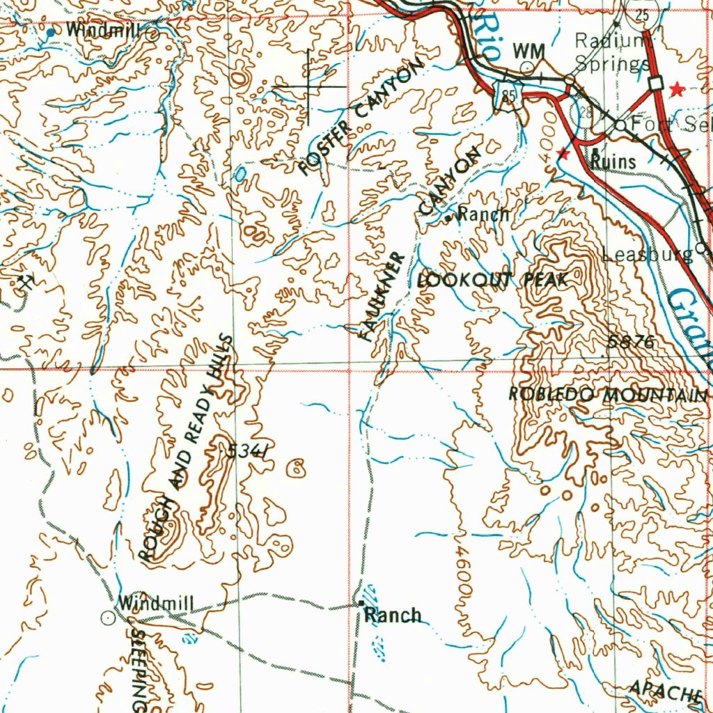 Las Cruces, NM-TX (1955, 250000-Scale) Map by United States Geological ... Las Cruces, NM-TX (1955, 250000-Scale) Map by United States Geological ...
