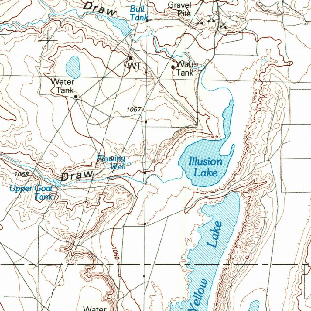 Levelland, TX (1985, 100000Scale) Map by United States Geological Survey Avenza Maps