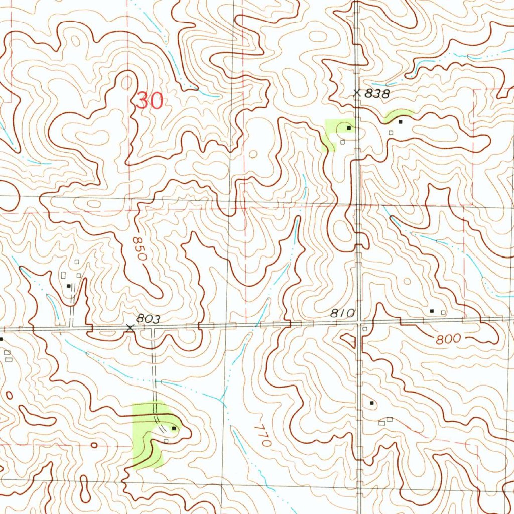 Lost Nation, IA (1980, 24000Scale) Map by United States Geological