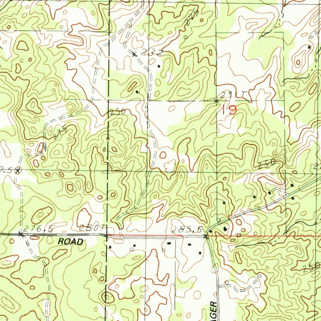 Maple City, MI (1983, 25000Scale) Map by United States Geological