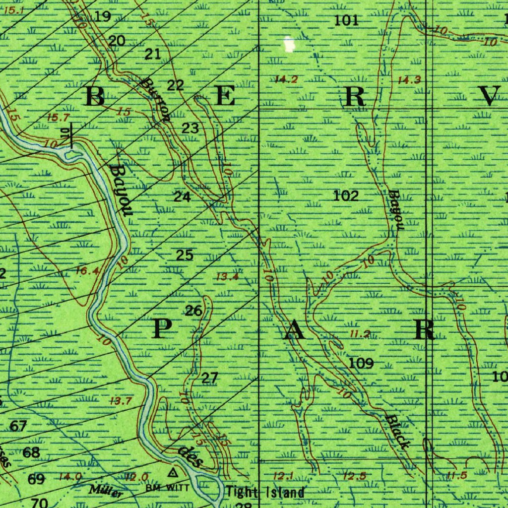 Maringouin, LA (1955, 62500Scale) Map by United States Geological